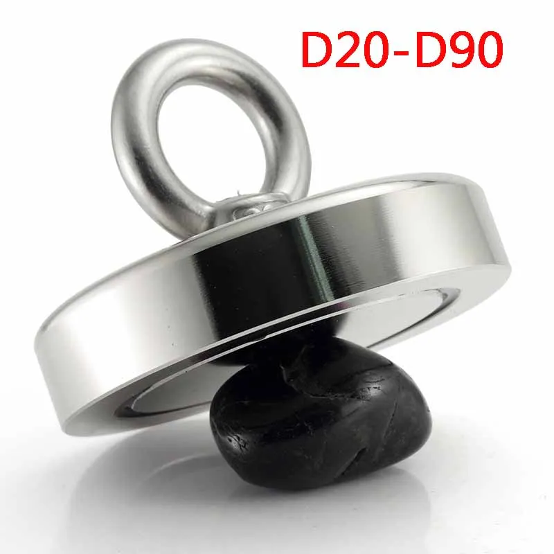 Magnetic Salvage Ring Deep Sea Fishing Lifting Magnet Ultra Strong Heavy Duty 
