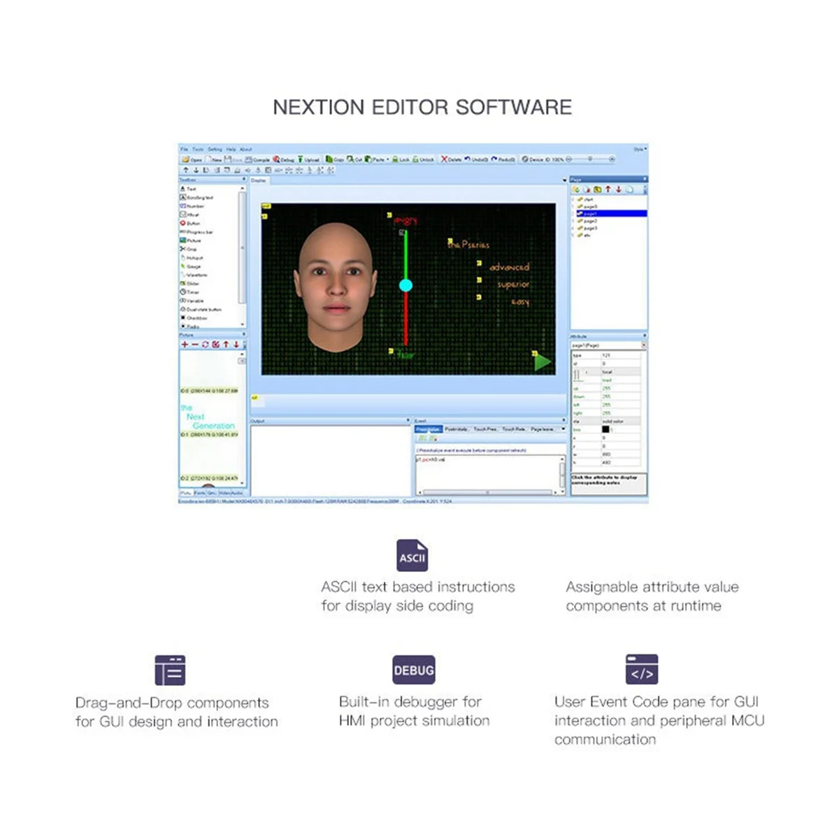 HMI LCD ġ ÷ NX1060P101-011R-I, ΰ- ̽, HMI  ÷,  ø, 10.1 ġ
