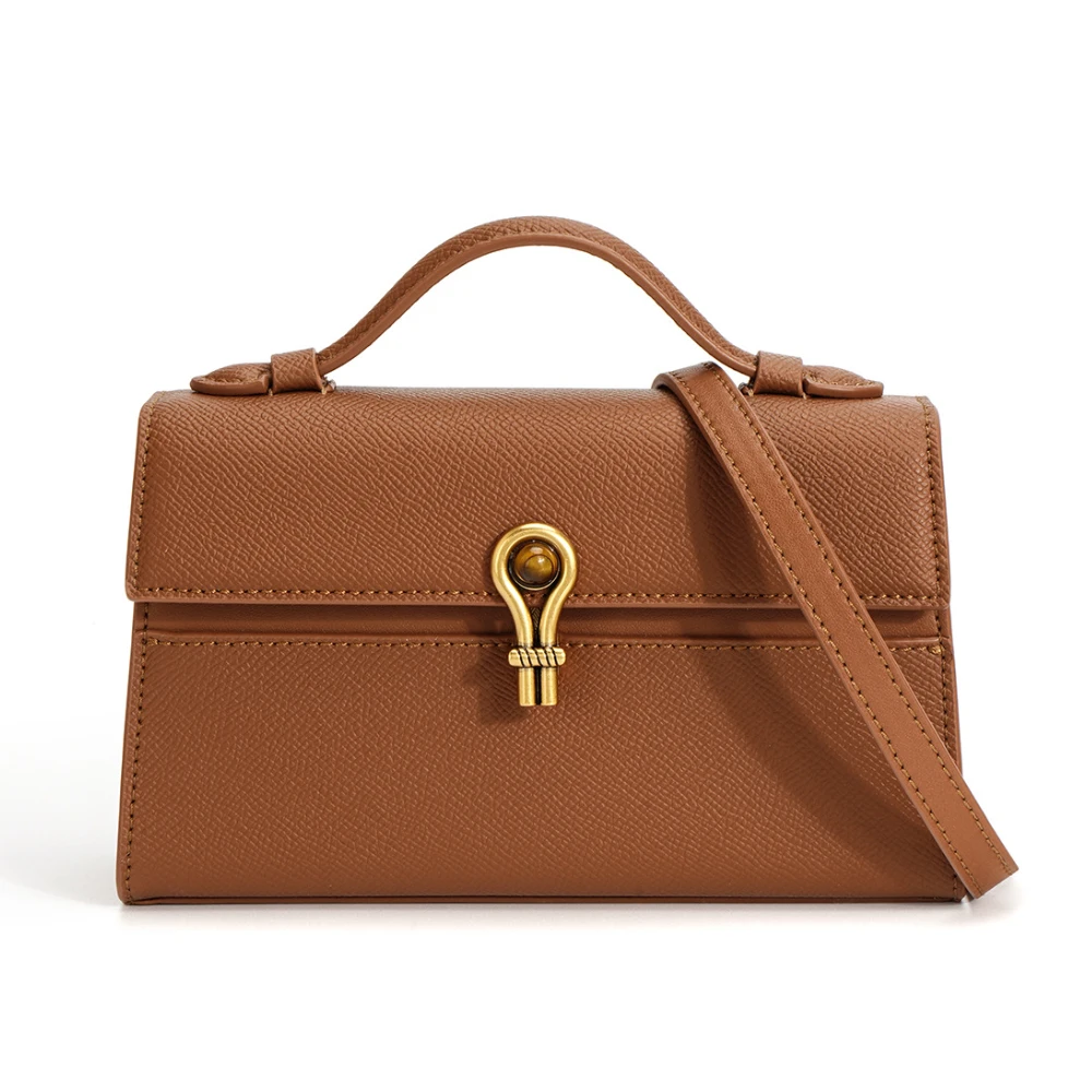 

Small Square Women's Bag Luxury Fashion Designer Handbag Palm Print Cowhide Shoulder Crossbody Bag Real Leather Purse 2023 New
