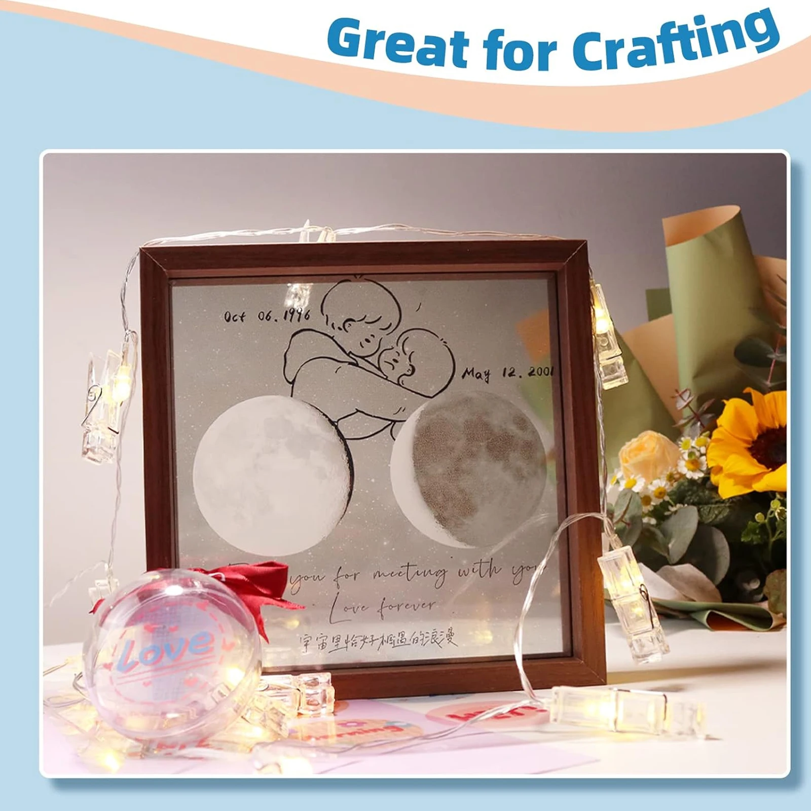 50매 A4 사이즈 8.3 x 11.7 인치 투명 필름 잉크젯 프린터용 100% 투명 시트