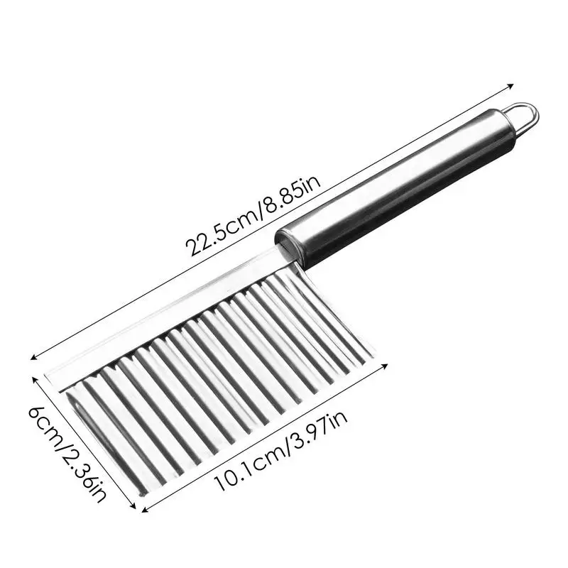 Potato Slicer Cutter Creative Corrugated Wavy Knife French Fries Vegetable Fruit Kitchen Gadget Accessories