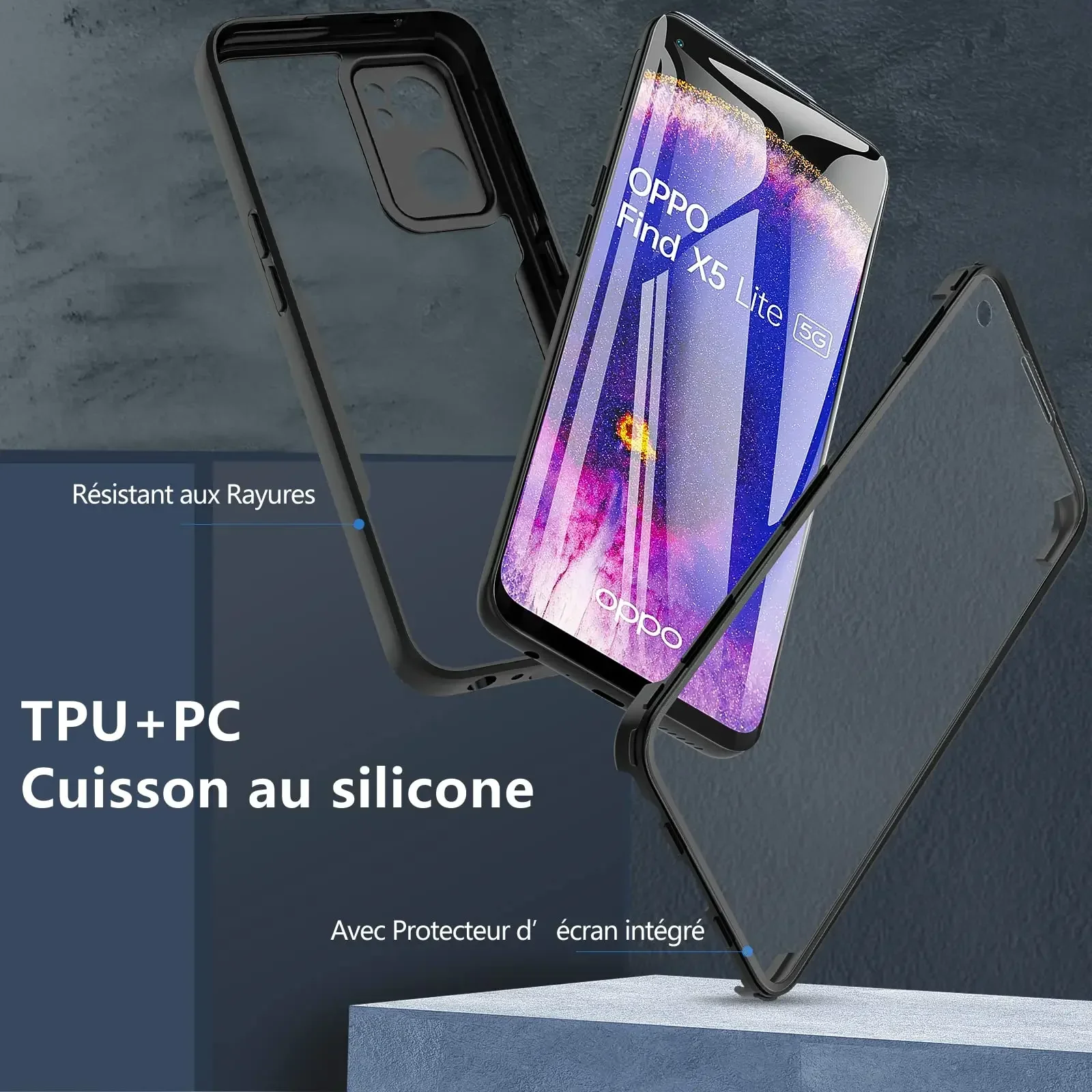 Universal 3-in-1 360° Full Protection Acrylic+TPU Phone Case