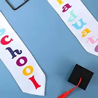 LXAD Graduation Stole Stole Unisex Kid Students Scarf Anti-fading 2
