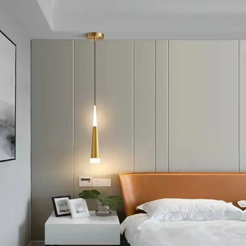 Nordic LED Pendant Lamp Bedroom Bedside Modern Pendant Light Living Room Long Hanging Wire Chandelier Indoor Home Decor Fixture - Image 4