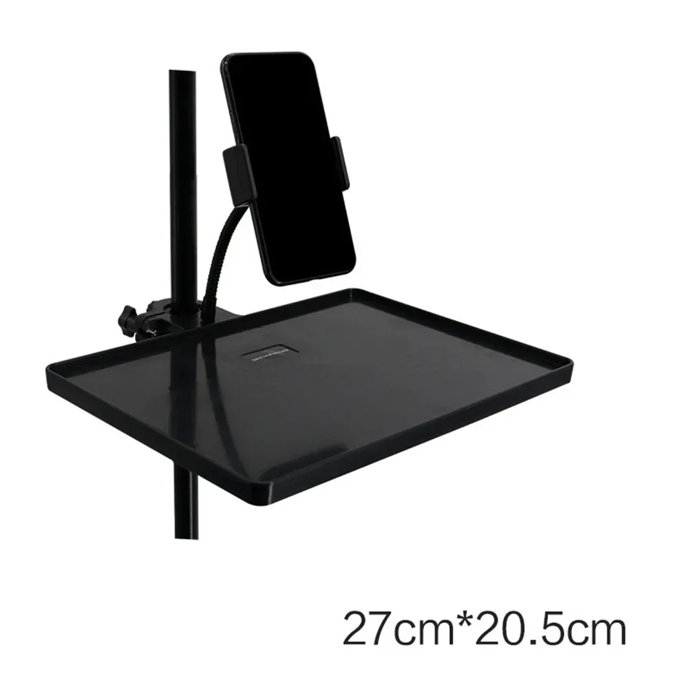 Sound Card Tray/Phone Holder Microphone Stand With Phone Clip Fit For Live Tripod Bracket Accessories