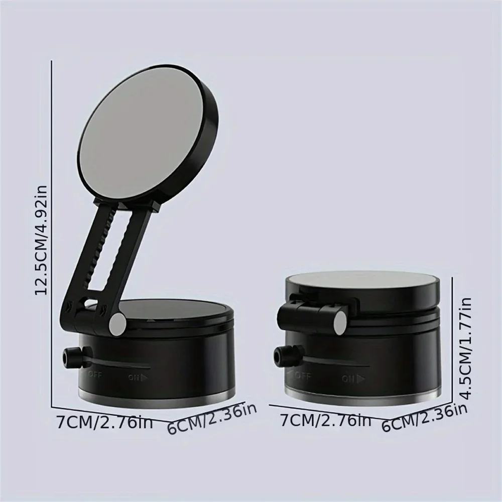 Suction Cup Magnetic Phone Holder Double Sided Adjustable Car Navigation Bracket Rotation Multi-functional Adsorption Bracket