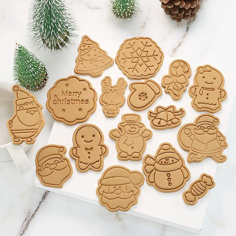 

Christmas Decoration Party DIY Christmas Themed Cookie Baking Model Merry Christmas Elk Santa Claus Kids Christmas Gift Toys