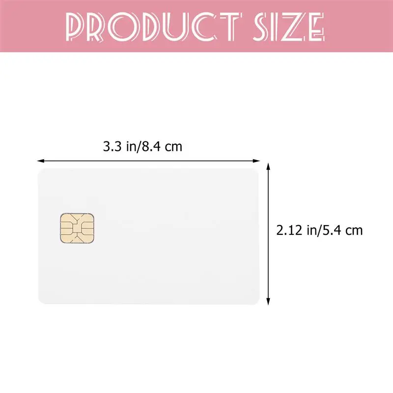 10 Pcs White Card With Chip Access Control System Ic Card For Hotel Blank Intelligent White Credit Clone Cards Chips Big Truck