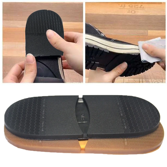 Suole per scarpe in gomma addensate per uomo scarpe da lavoro in pelle suola  del tallone riparazione antiscivolo suole di ricambio fai da te tappetino  giallo nero - AliExpress