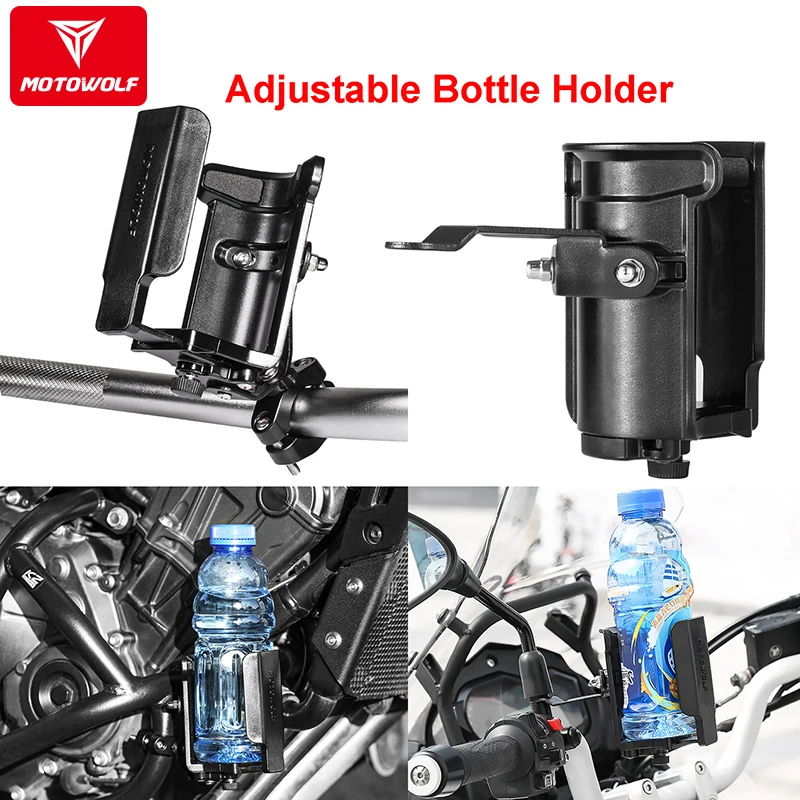 

Motorbike Guard Motocycle Bottle Holder Accessories Drinking Cup Bracket Portable Moto Ajustable Bottle Holder For Motorcycles