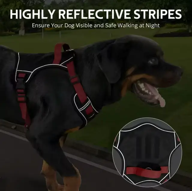 Dog Chest Harness Adaptable to Airtag Chest Harness, Outdoor Training Loss Prevention Dog Leash 4