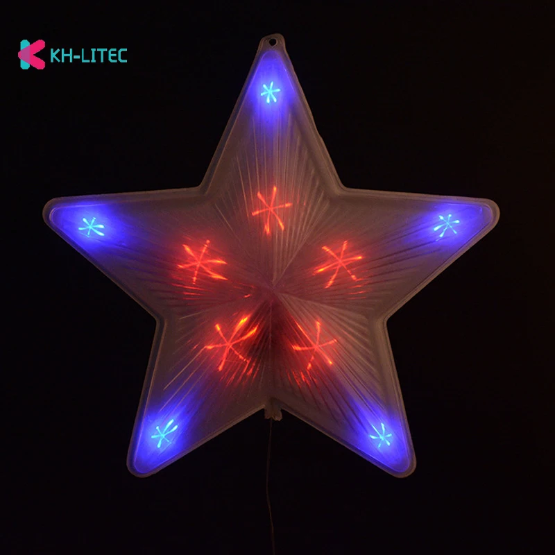 

Laser LED Star Light 21CM Big Star Waterproof LED String Light Fairy Lights AC220V Hang on Christmas Tree Decoration Light