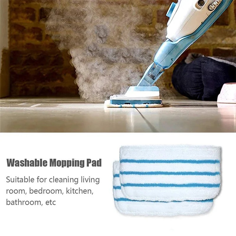Premium Microfiber Floor Washer Pads - High-Performance Dust and Dirt Cleaning Cloths for Steam Mops (1 or 2 Pack)