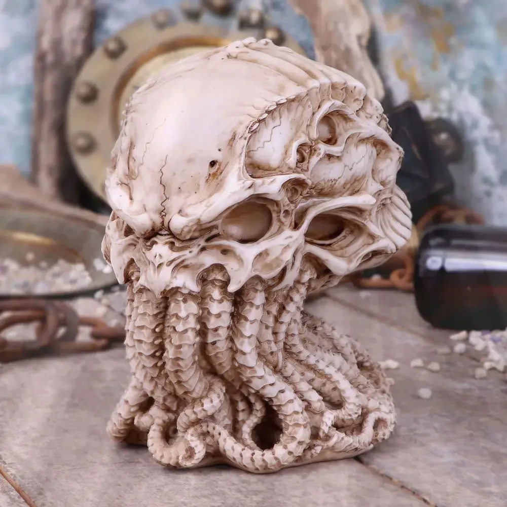 

Cthulhu Skull Mythical Statue Vintage Gothic Home Decoration Octopus Craft Ornament Desk Decorative Figurines Home Accessories