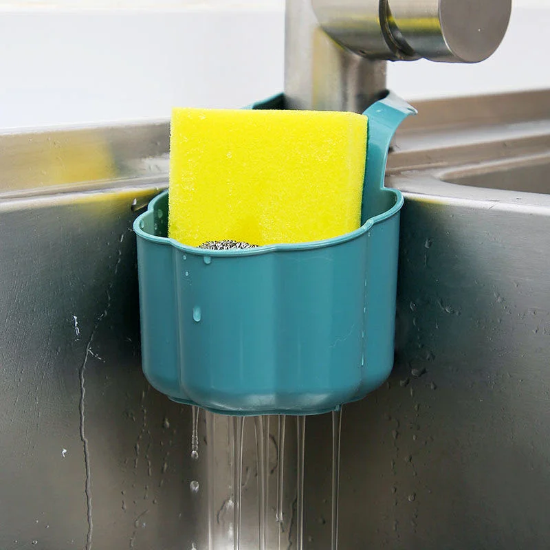 KitchenSinkSpongeDrainRackCleaningClothHolderSoapShelf
