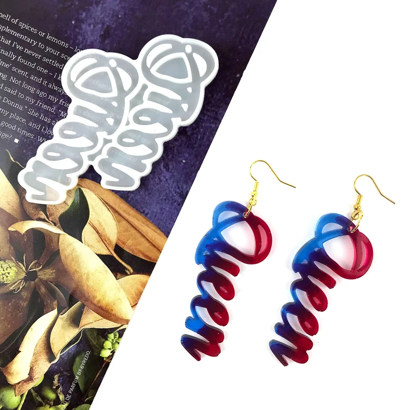 

Alphabet Keychain Mould Queen Alphabet Earring Pendant Mould Silicone Epoxy Mould DIY Jewelry Craft