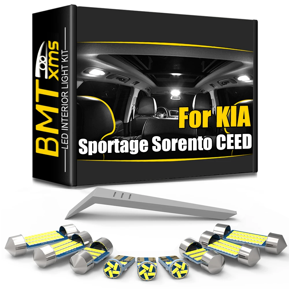 

BMTxms Fit For Kia Sportage 2 3 4 Sorento JC XM UM CEED ED JD CD Rio 1 2 3 4 Optima K5 Soul AM PS Canbus Car LED Interior Light