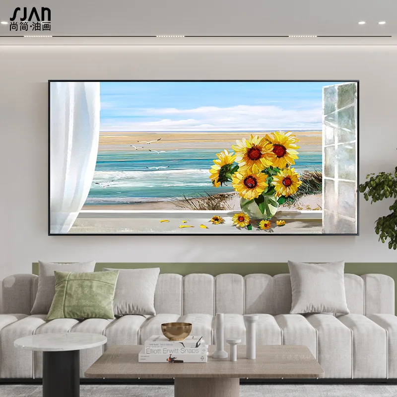 

Sunflower Wall Art Hand Painted Oil Painting Beautiful Landscape Painted On Canvas Wall Decor For Living Room Bedroom Home Decor