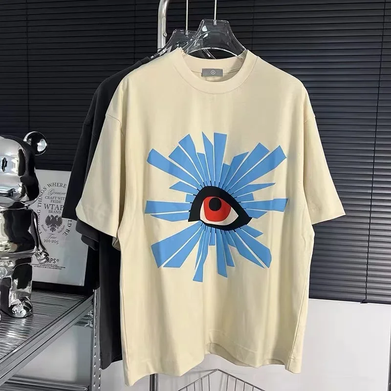 

HOUSE OF ERRORS T Shirt Men Women Washed Gray Vintage Apricot T-shirt Cotton Top Short Sleeve Tees