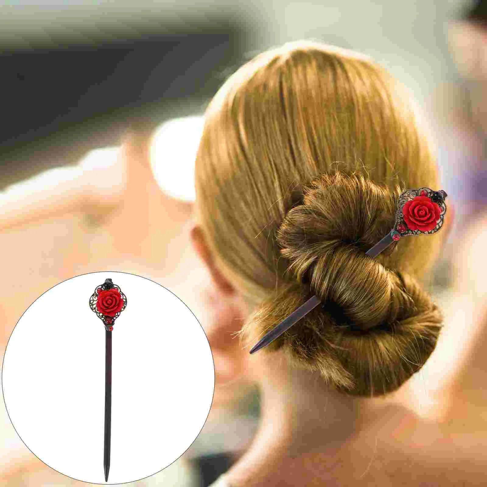 

Tiara Ancient Style Hairpin Retro Fork Decorate Women Stick Chinese Women's