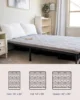 Japanese Floor Mattress Futon Mattress Full Size, Thicken Roll Up Tatami Mat w/ 100% Cotton Washable Cover, Portable & Foldable 6