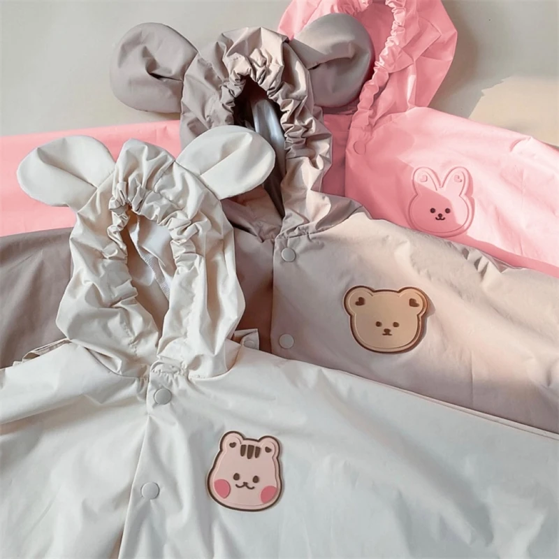 Raincoats Waterproof for Kids Rain Coat Cover Raingear Baby Poncho Trench Girls Boys R7UB
