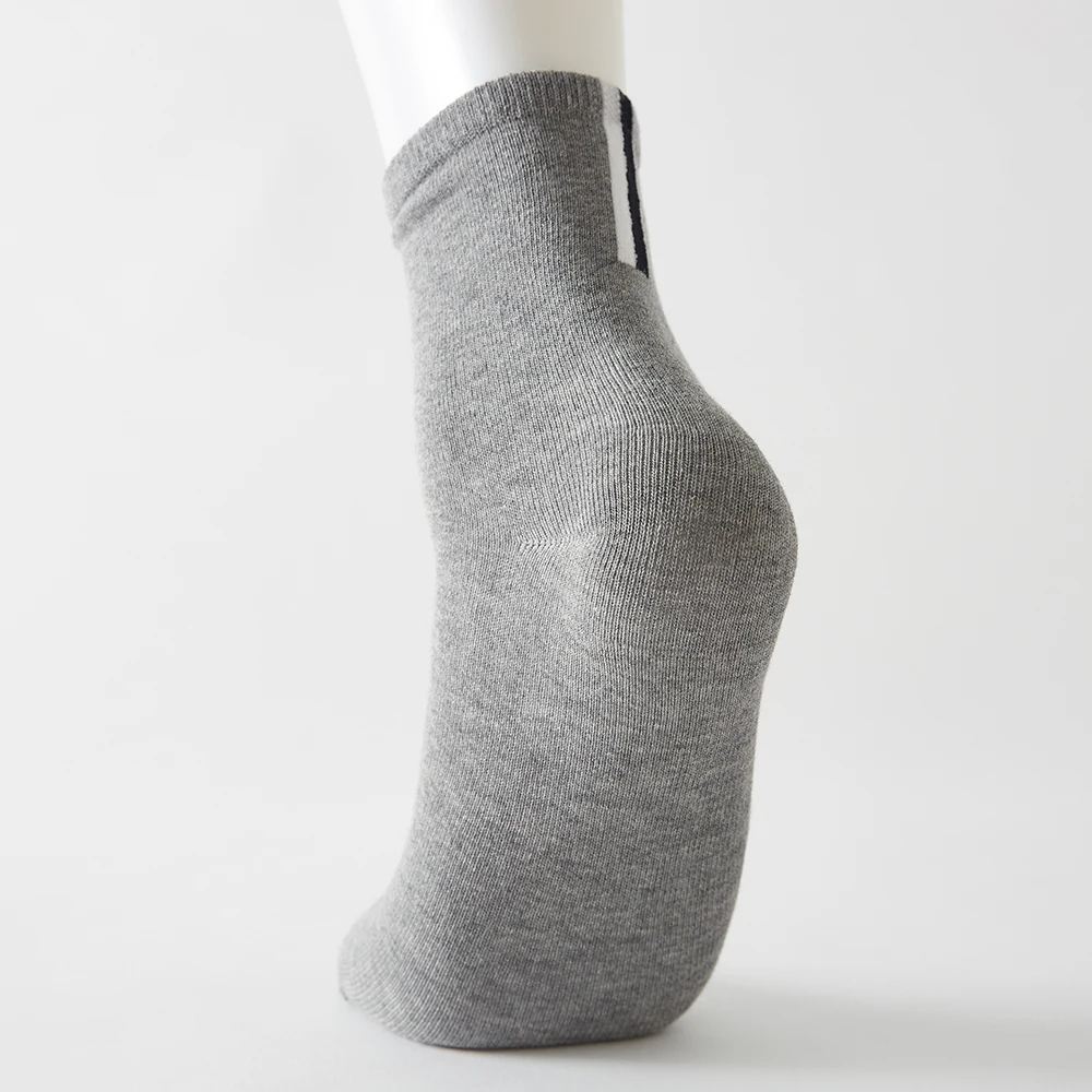 Metersbonwe Mid-Calf Socks Men Solid Color Perennial Antibacterial breathable Middle Tube Socks  3 Pairs