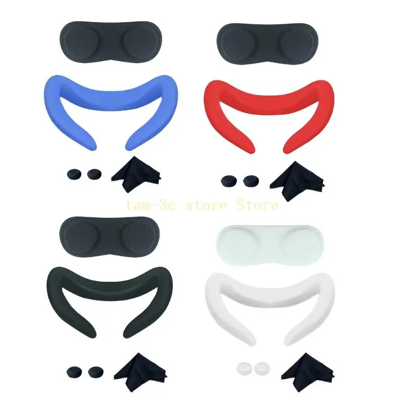 

Face Mask with Anti fog Nose Pad for Meta Quest3 Lens Cover Cap Immersive in Game VR Accessories Comfortable Anti Scratches