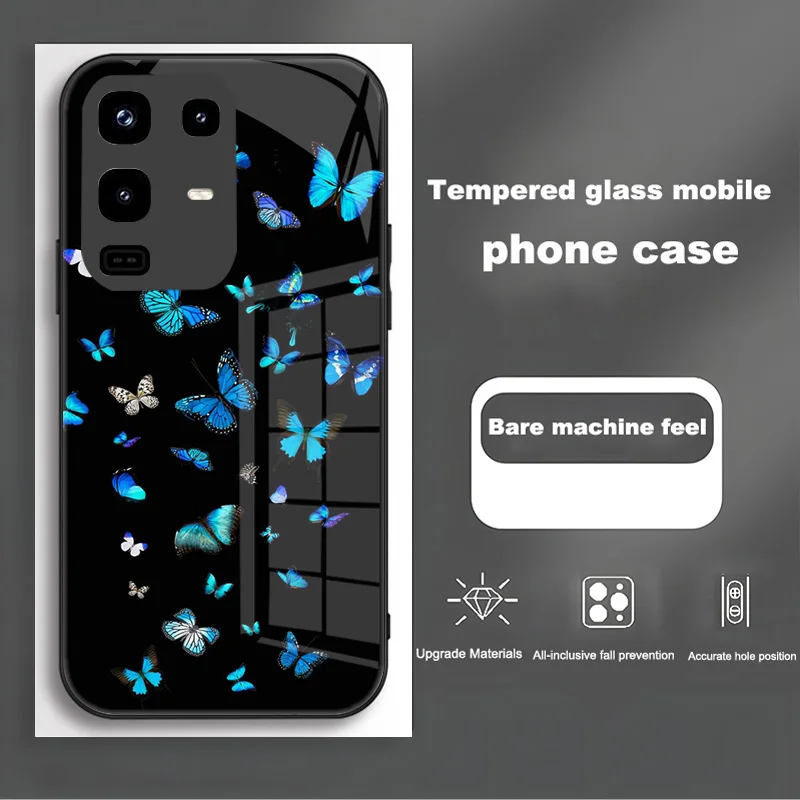 Premium Shockproof Phone Case with Tempered Glass Shell - Enhanced Protection and Style