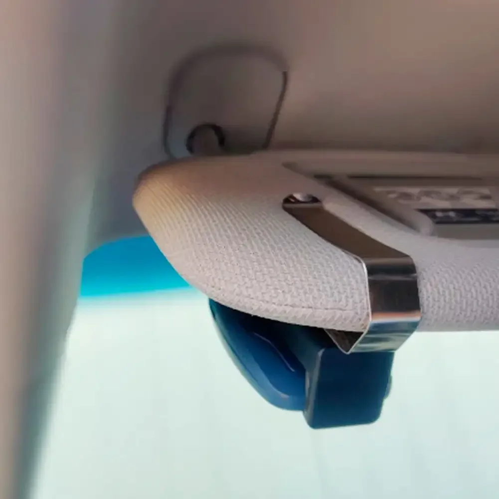 Car Sun Visor Clip Holder Garage Gate Remote 45-67mm Car Door Remote Control for Garage Door Control Opener Quick Installation 4