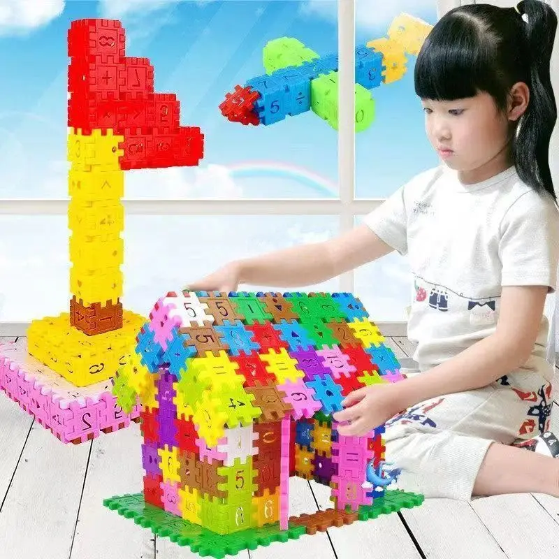 Interlocking Building Blocks Kids for Toddlers and Kids Fun and