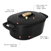 Beautiful 6 Quart Enamel Dutch Oven, Black Sesame by Drew Barrymore 3