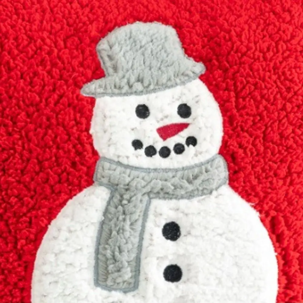 Home Decor Plush Christmas Pillowcase Square Soft Throw Pillowcover 45CM Santa Claus Cushion Cover Sofa/Bed