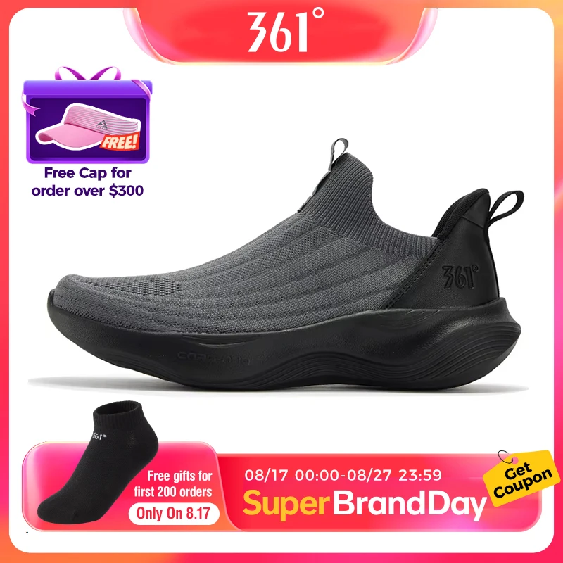 361 Degrees – chaussures de course légères à enfiler pour hommes, baskets respirantes en maille avec coussin confortable et semelle souple, 672542215F 1