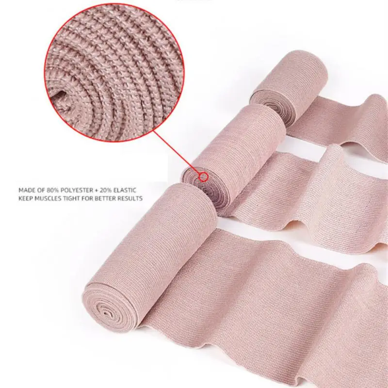 

1Roll Elastic Bandage Wrap with Clips Wound Dressing Outdoor Sports Sprain Treatment Bandage for First Aid Kits