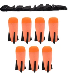 7 Pack Mega Missile Refill with Carrying Strap - Toy Rocket Launcher Ammo for Nerf N-Strike Elite Series