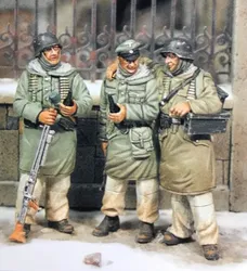 Figurine en résine moulée à l'échelle 1/35, modèle de personnage de la seconde guerre mondiale, kit d'assemblage (3 personnes) non peintes, livraison gratuite 