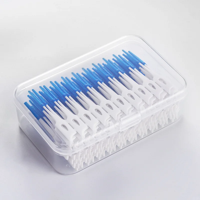 Dental Floss Stick 200Pcs/box Tooth Cleaning Interdental Brush Oral Hygiene
