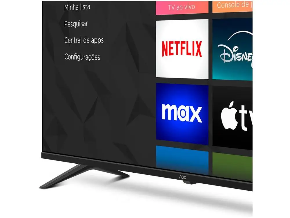 Smart TV 50" AOC 4K DLED 50U7045/78G Roku TV Quad Core 3 HDMI 6