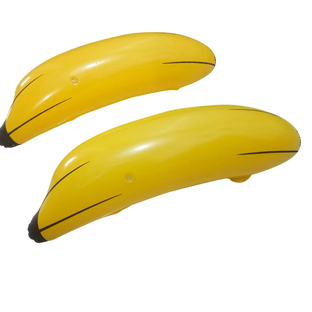 Banana gonfiabile PVC Blow Up Banana Pool Water Beach Party forma carina  giocattoli per bambini 66cm giocattoli a Banana gonfiati accessori per il