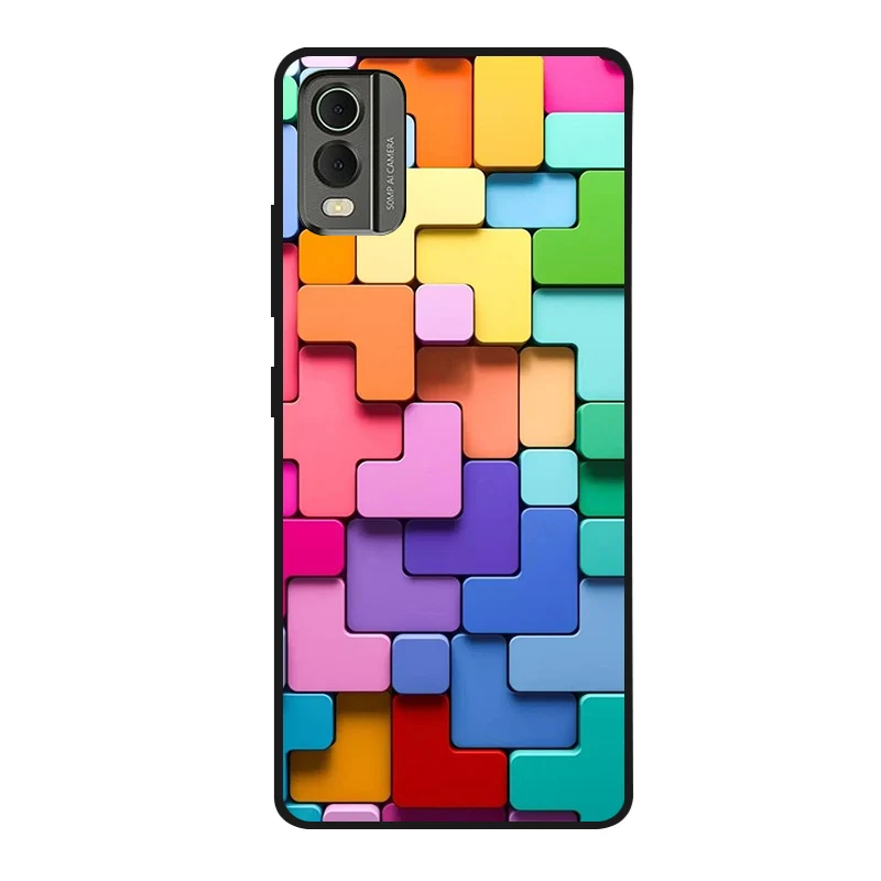 Cute Cartoon Shockproof Soft Silicone Back Cover, Painted TPU Case