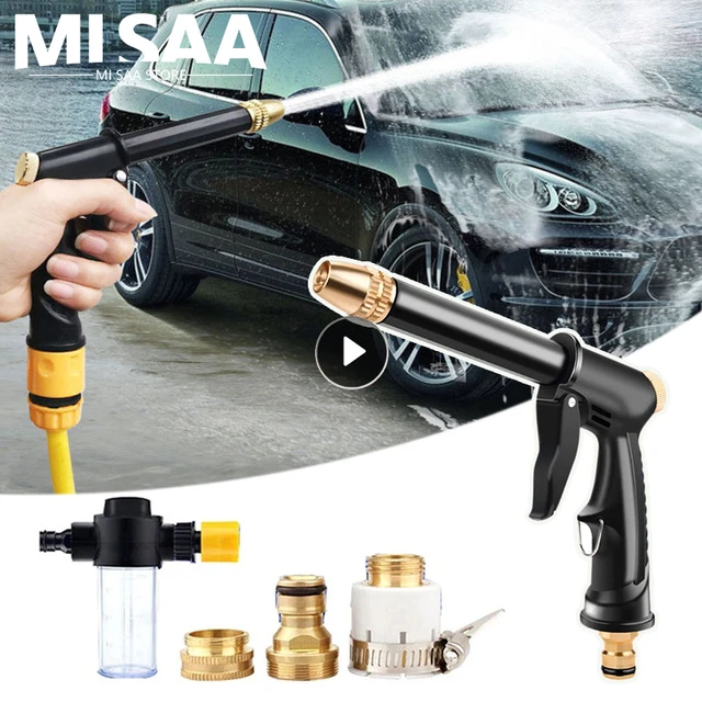 High Pressure Water Gun for Car Washing Garden Watering Hose Nozzle  Sprinkler Foam Jug Water Faucet Joint Quick Connector