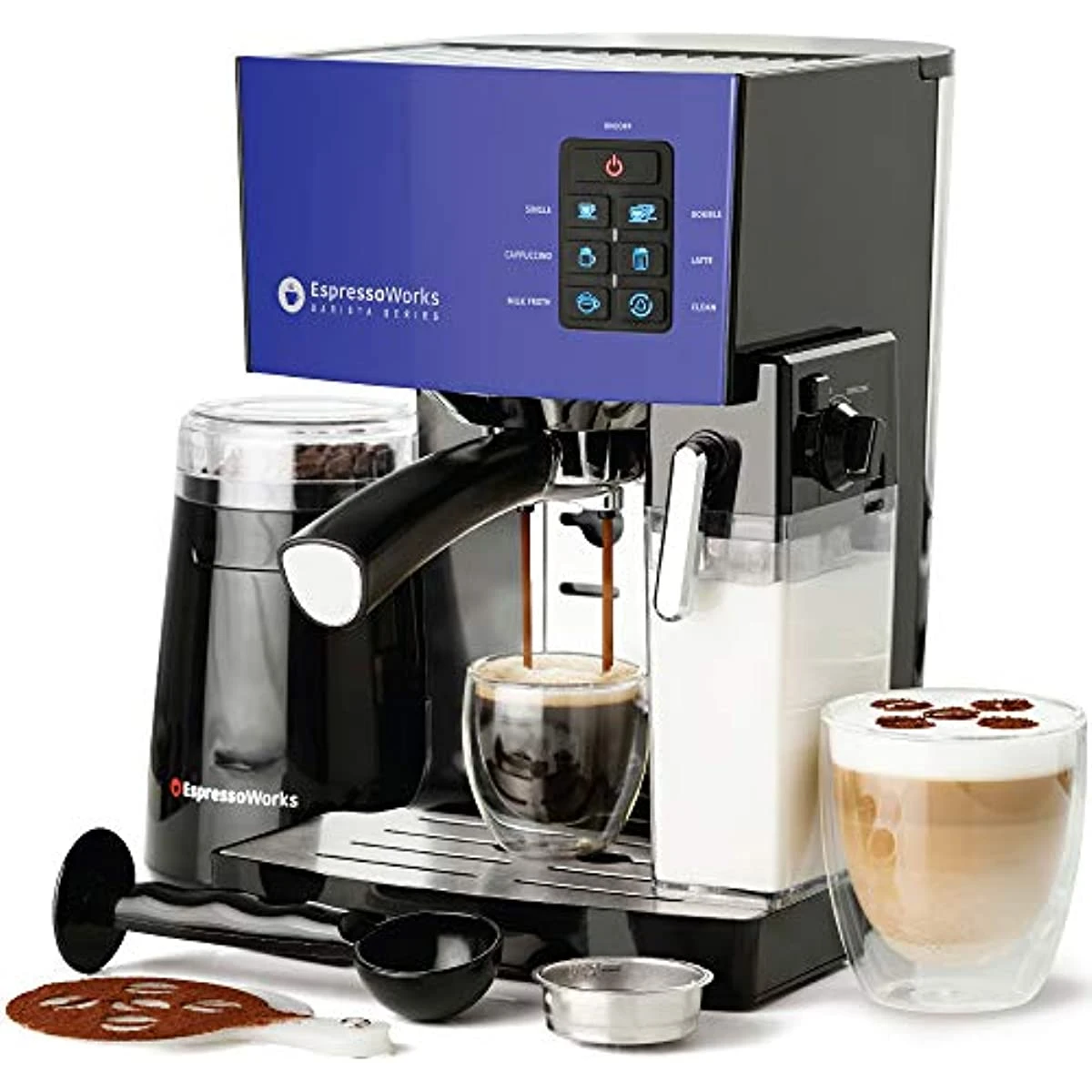 Máquina de Espresso, cafetera de café con leche y capuchino, máquina de  café expreso todo en uno con vaporizador de leche, 10 Uds.| | - AliExpress