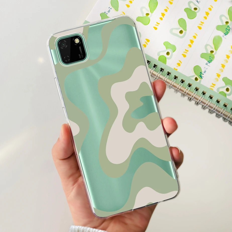 Stylish Painted Clear Silicone Phone Case - Soft Protective Cover