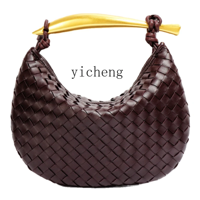 

Zf Cowhide Woven New Fashionable Leather Shoulder Crossbody Handbag