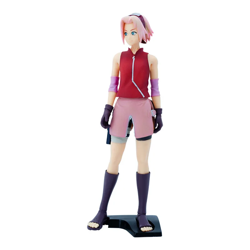 26cm Naruto Figure Anime Shippuden Haruno Sakura Action Figure Standing  Position Model Toys Collection Dolls Children Gifts