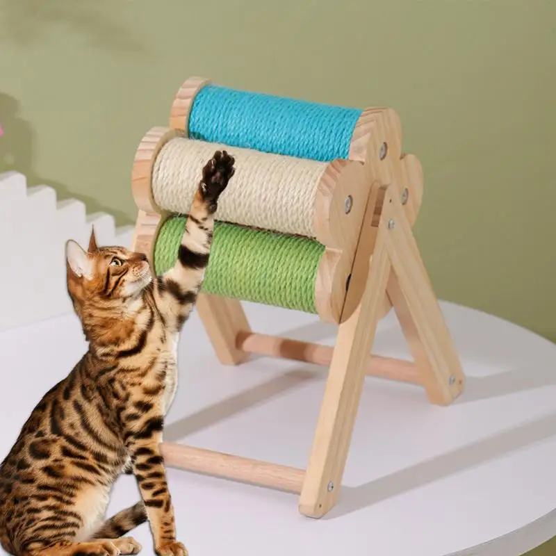 고양이 스크래치 포스트, 새끼 고양이 스크래치 포스트, 인터랙티브 원목 스크래처, 애완동물 장난감, 개 용품