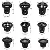50Pcs Black White Soilless Mesh Plant Grow Pot， Net Basket Holder Vegetable Nursery Cup tray Sponge Hydroponic Colonization Pots 6