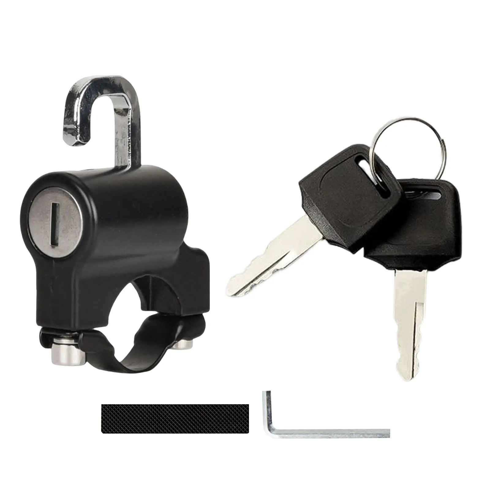 Universal Metal Motorcycle Helmet Security Lock For Handle 22mm24mm