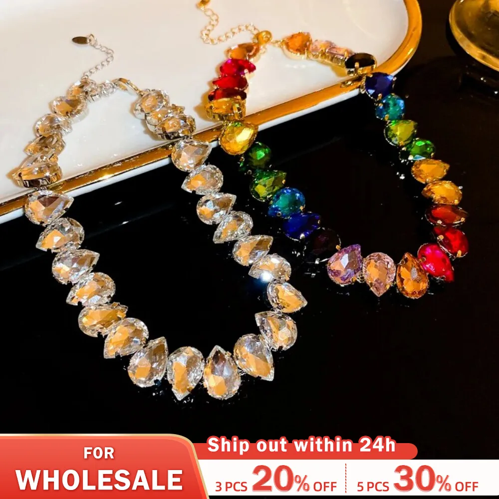 Wholesale Luxury Fashion Wedding Party Rhinestone Necklace